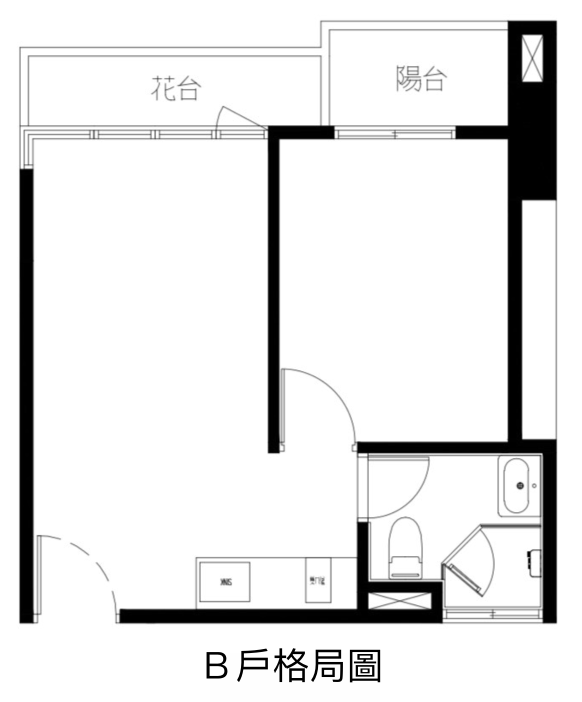 B 戶 原始格局圖